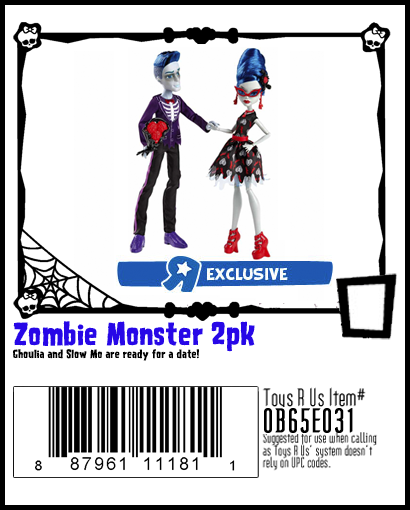 Monster High Zombie 2 pk